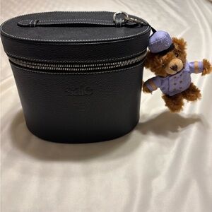 Saje Black and Cream Travel Bag w/ keychain